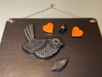Black & Orange Autumn Magnet Set — top view