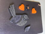 Black & Orange Autumn Magnet Set — detail view