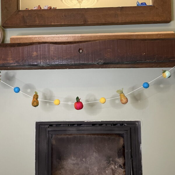 Wool Felted Fruit Garland