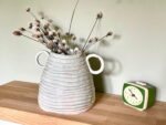 Brown Bird & Cherries Ceramic Magnet Set