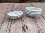 White Coiled Soap Dish & Toothbrush Holder Set — styling detail