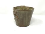 XL Ceramic Mug — "S" Initial, Light Brown — close-up