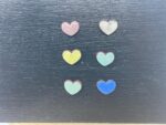 Pastel Ceramic Heart Magnets — Set of 6 (Terracotta) — alternate angle