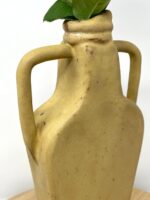Mustard Yellow Single Flower Vase — detail view