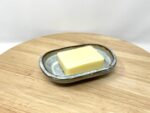 Blue Glazed Heart Soap Dish, Terracotta