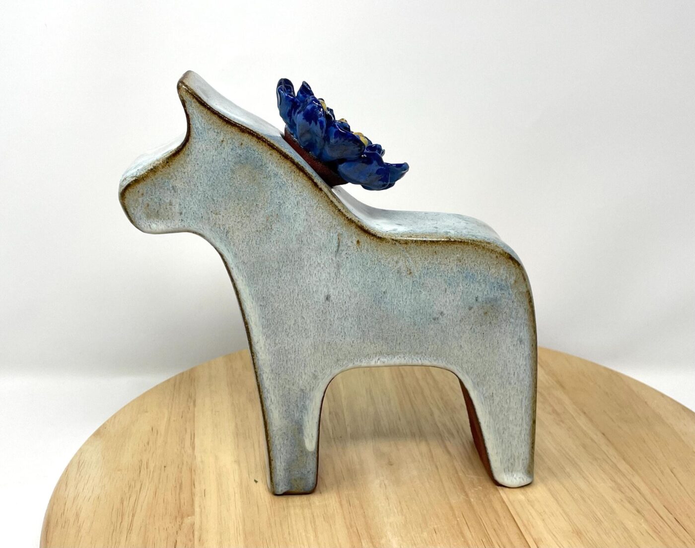 il_fullxfull.6794229601_n113.jpg Dala Horse Vase with Ceramic Flower Crown