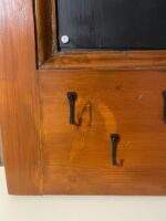 Vintage Door Panel with Magnetic Board (Natural Wood) — styling detail
