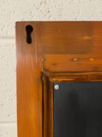 Vintage Door Panel with Magnetic Board (Natural Wood) — scale view