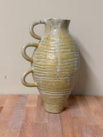 Golden Brown Tall Coiled Vase (28cm) — view 15