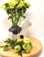 Dala Horse Terracotta Vase — side view