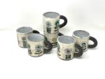 Handmade Ceramic Mug – Rustic Terracotta Stoneware, Sgraffito Folk Flower Design (16 of 16) -- Fabode Ceramics