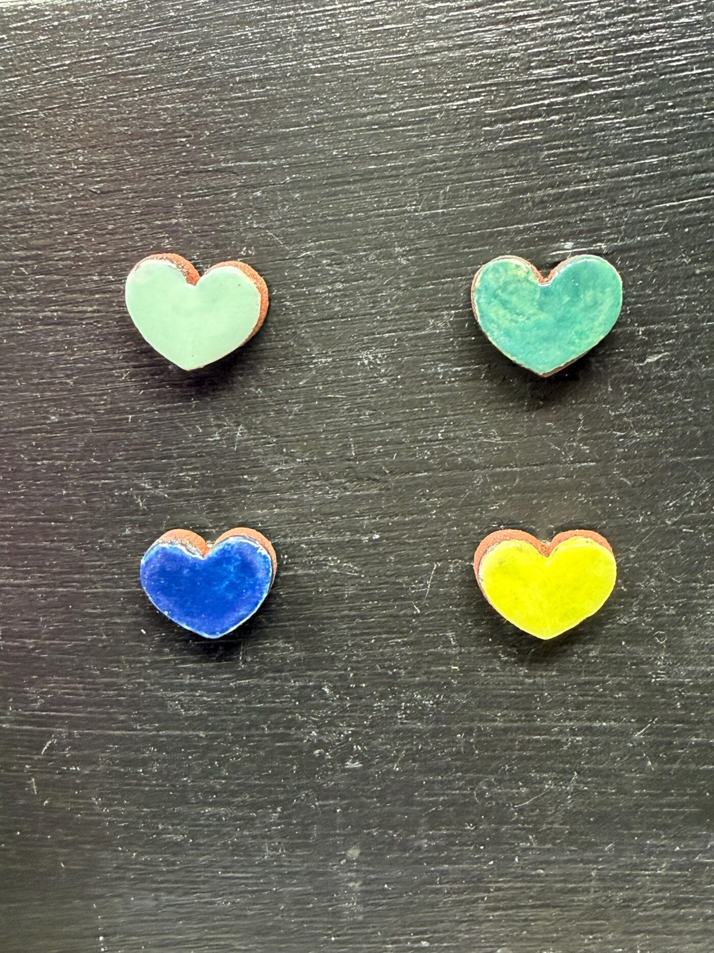 il_fullxfull.7702884894_ao58.jpg Handmade Rustic Ceramic Heart Magnets – Set of 4 in Soft Green & Blue Tones (1 of 8) -- Fabode Ceramics
